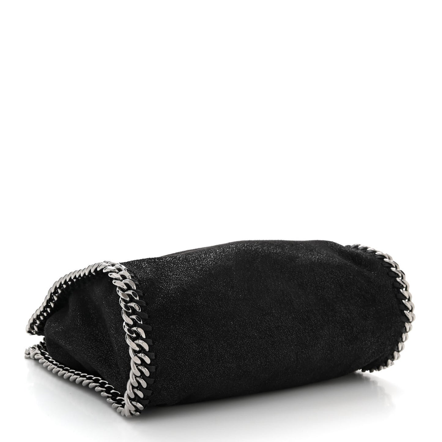 Shaggy Deer Mini Falabella Fold Over Tote Black