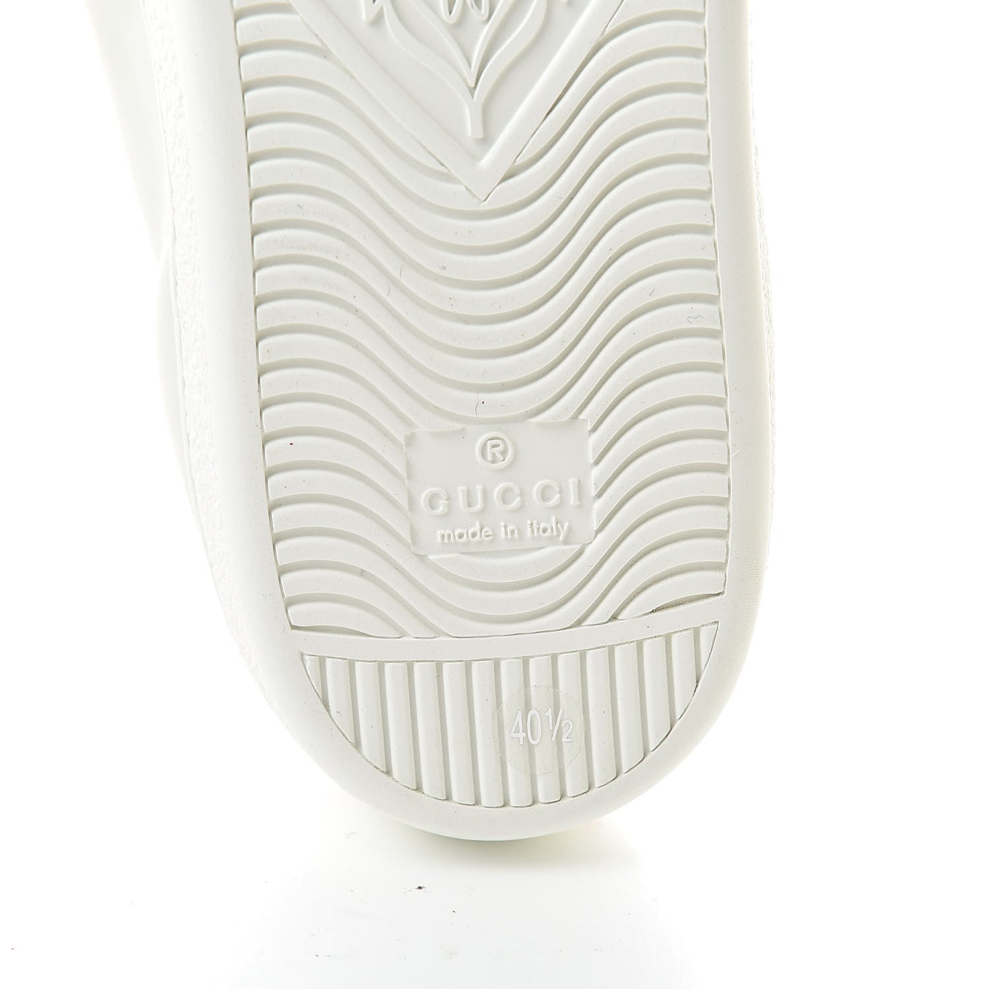 Calfskin Ayers Web Blind for Love Embroidered Womens Ace Sneakers 40.5 White