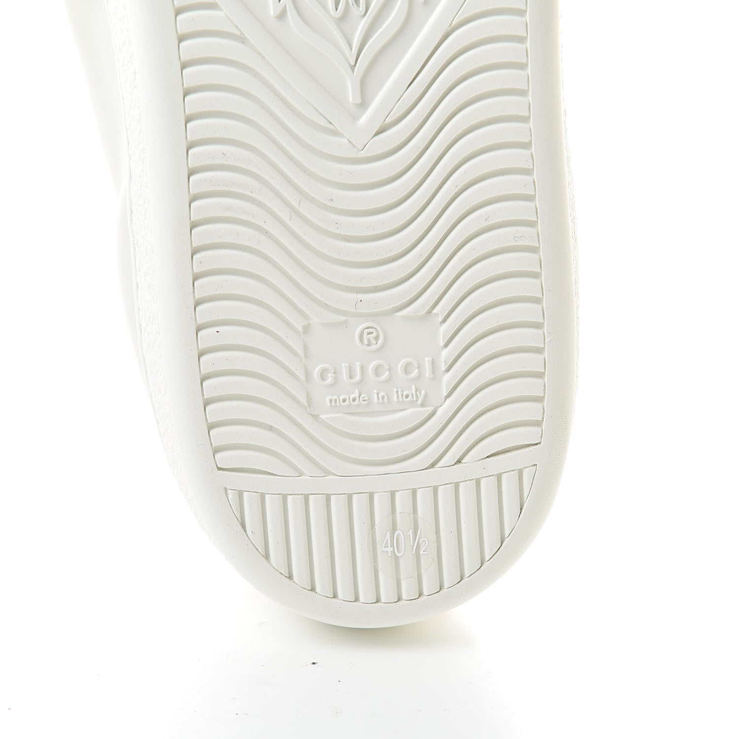Gucci Calfskin Ayers Web Blind for Love Embroidered Womens Ace Sneakers 40.5 White 6 of 9