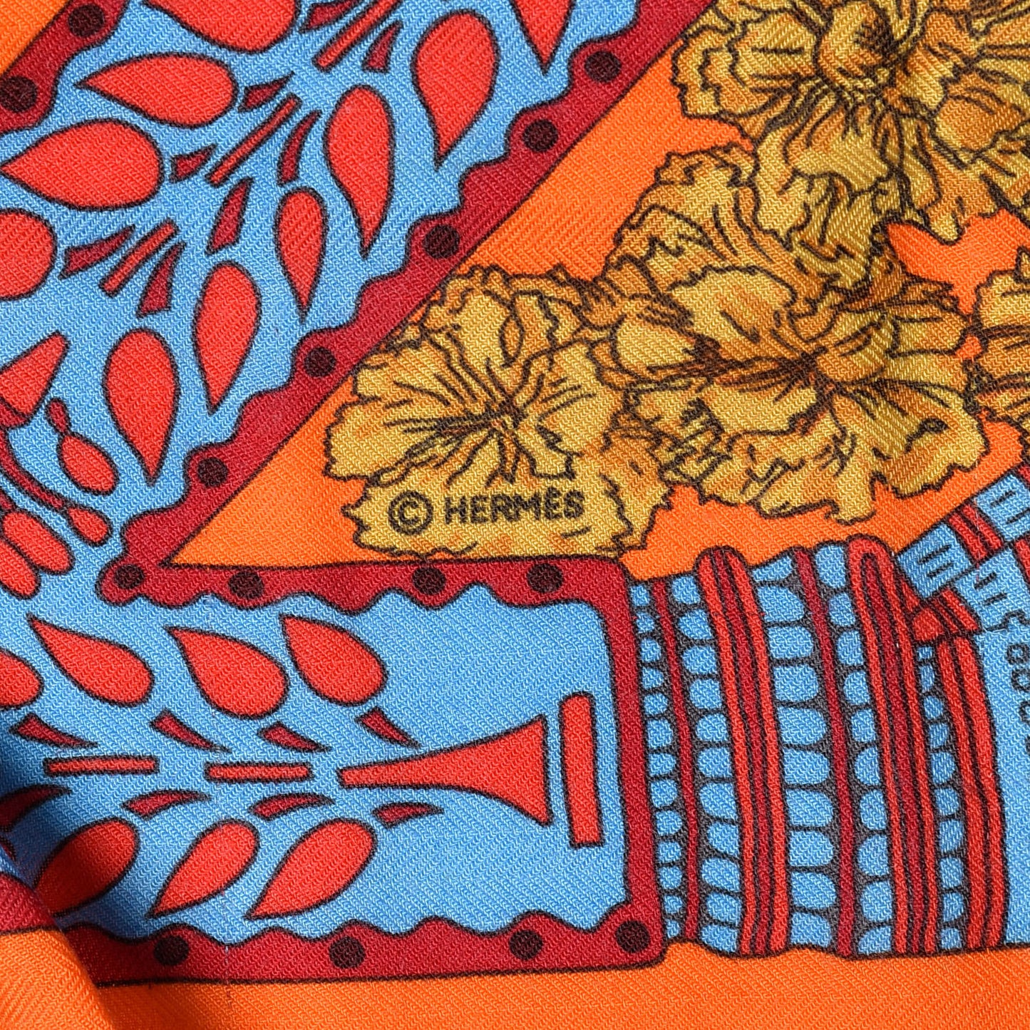 Cashmere Silk La Danse Du Cheval Marwari Shawl 140