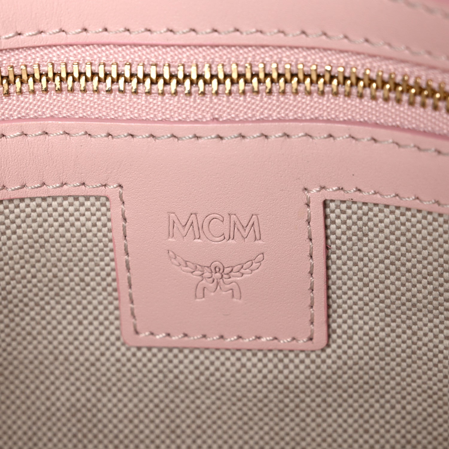 MCM Visetos Medium Crossbody Pouch Soft Pink 6 of 10