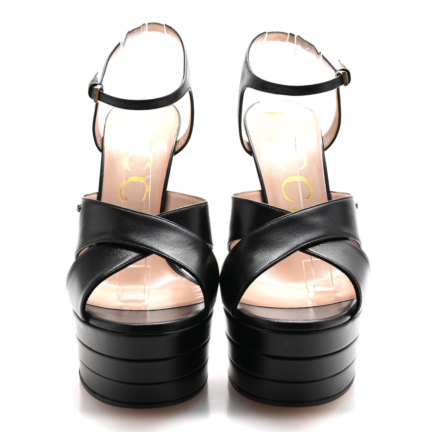 Malaga Kid Double G 150mm Platform Sandals 40 Black