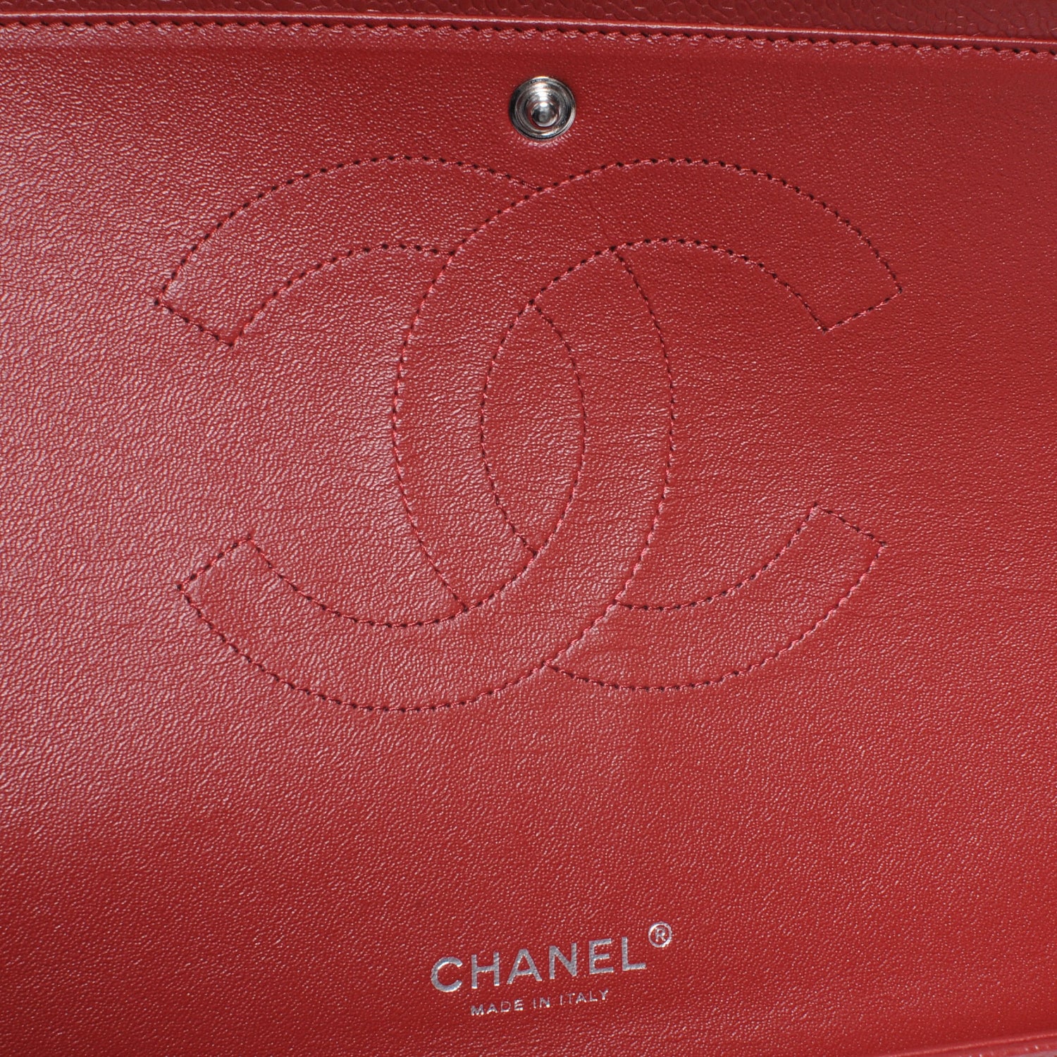Chanel Caviar Quilted Maxi Double Flap Red 6 of 8