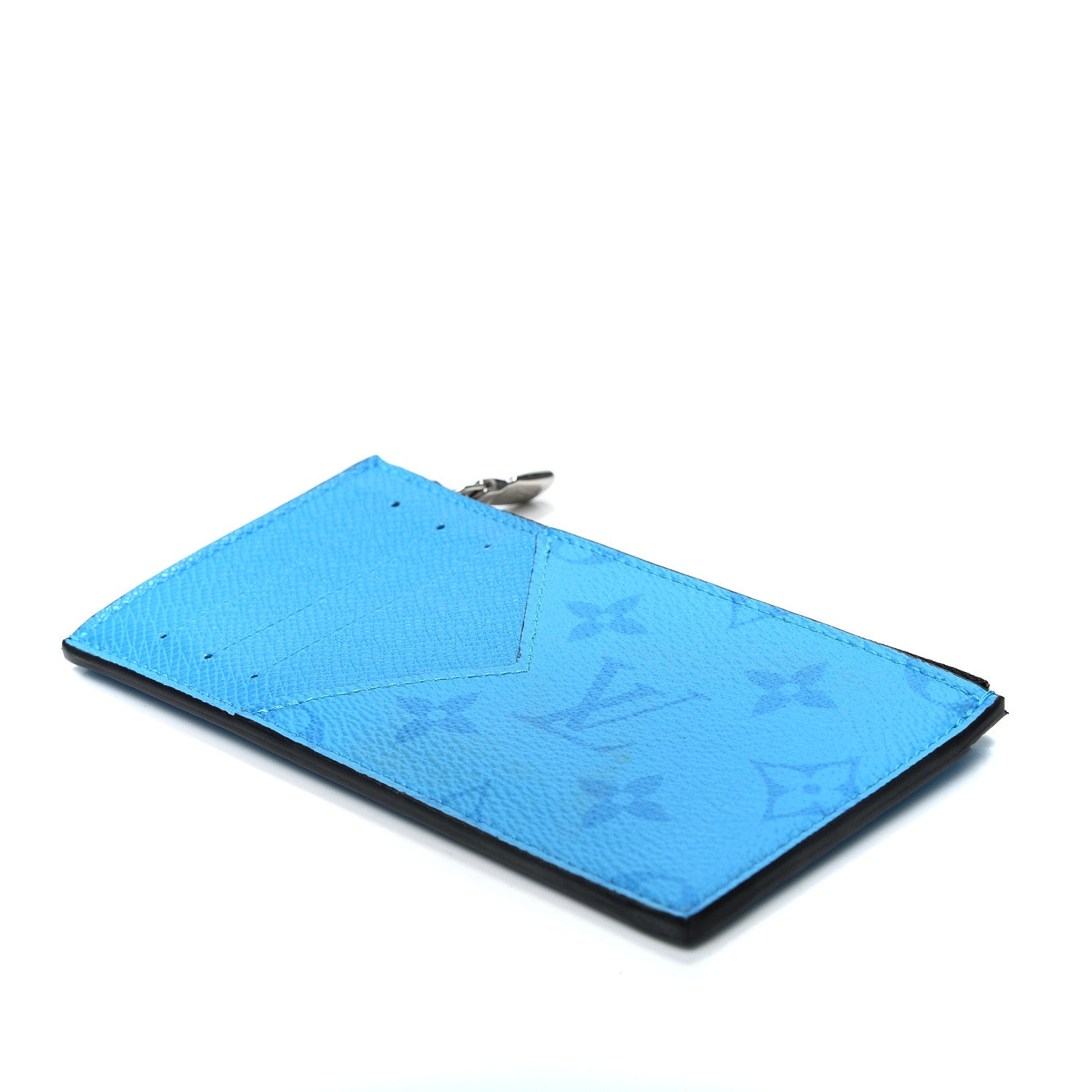 Louis Vuitton Taigarama Coin Card Holder Blue Lagoon 3 of 7