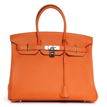 Hermes Togo Birkin 35 Orange 1 of 9