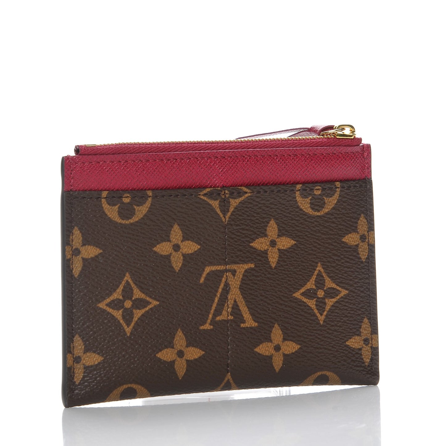 Monogram Zipped Card Holder