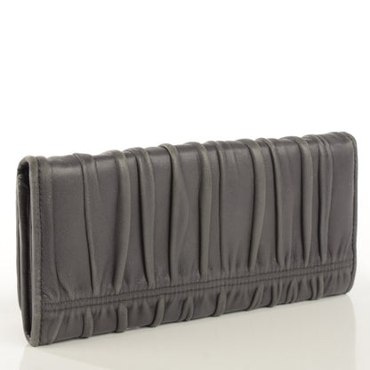 Prada Nappa Gaufre Continental Wallet Marmo 3 of 8