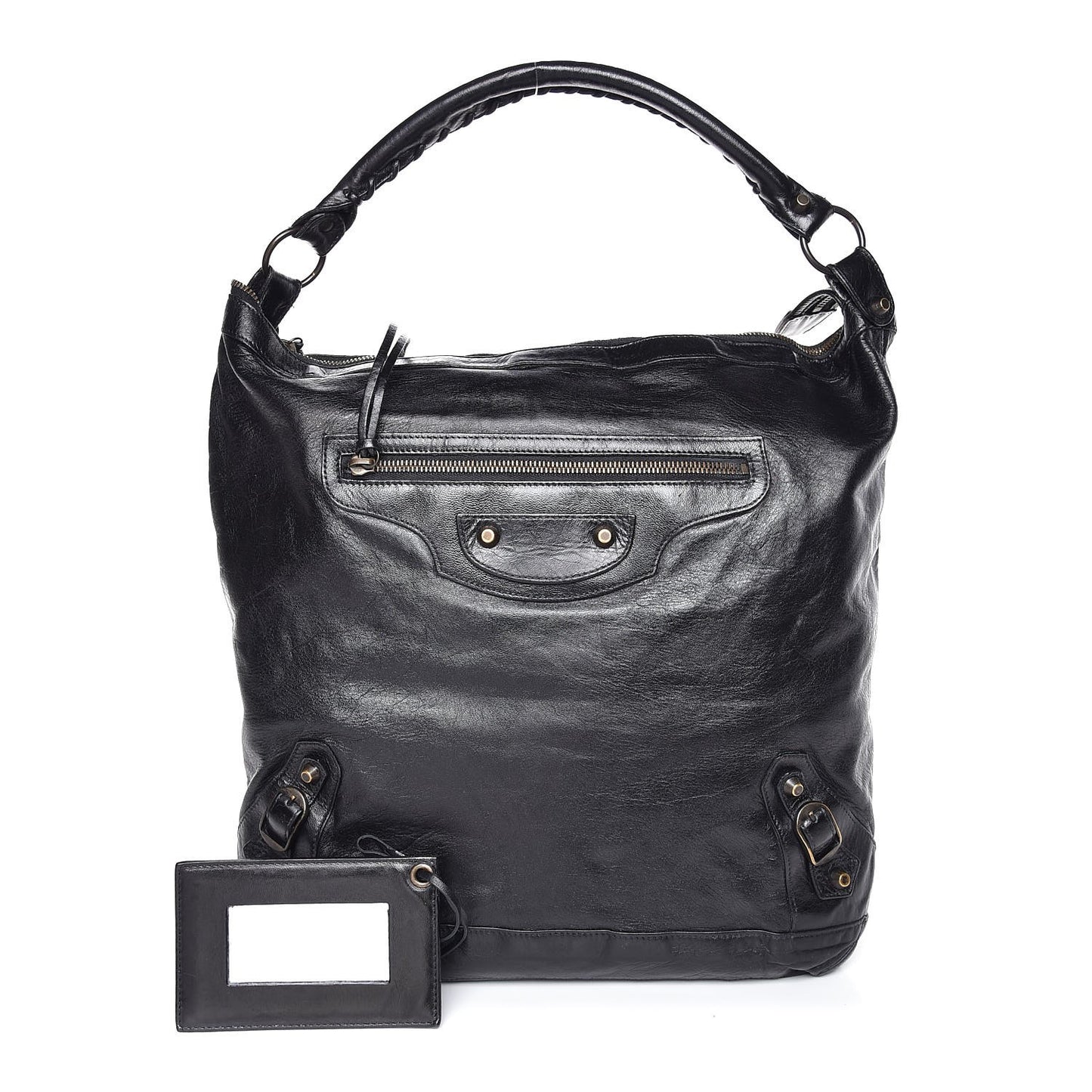 Chevre Classic Hardware Day Hobo Black