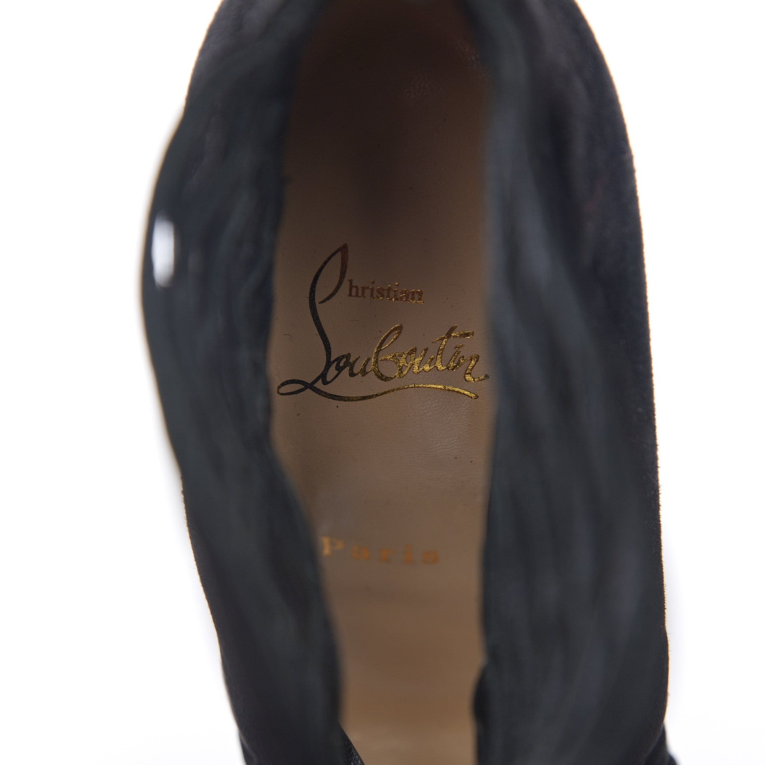 Christian Louboutin Veau Velours Mrs. Bouglione 100 Pumps 36 Black 5 of 7