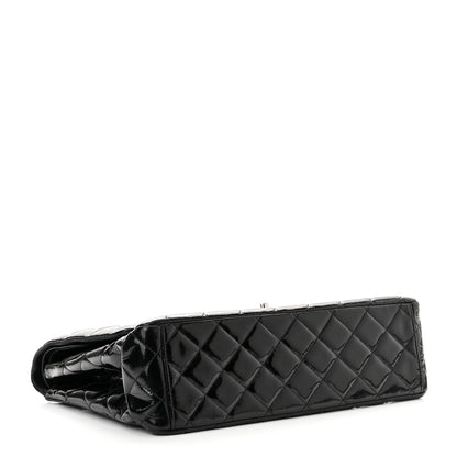Chanel Patent Quilted Maxi Double Flap Black 4 of 10