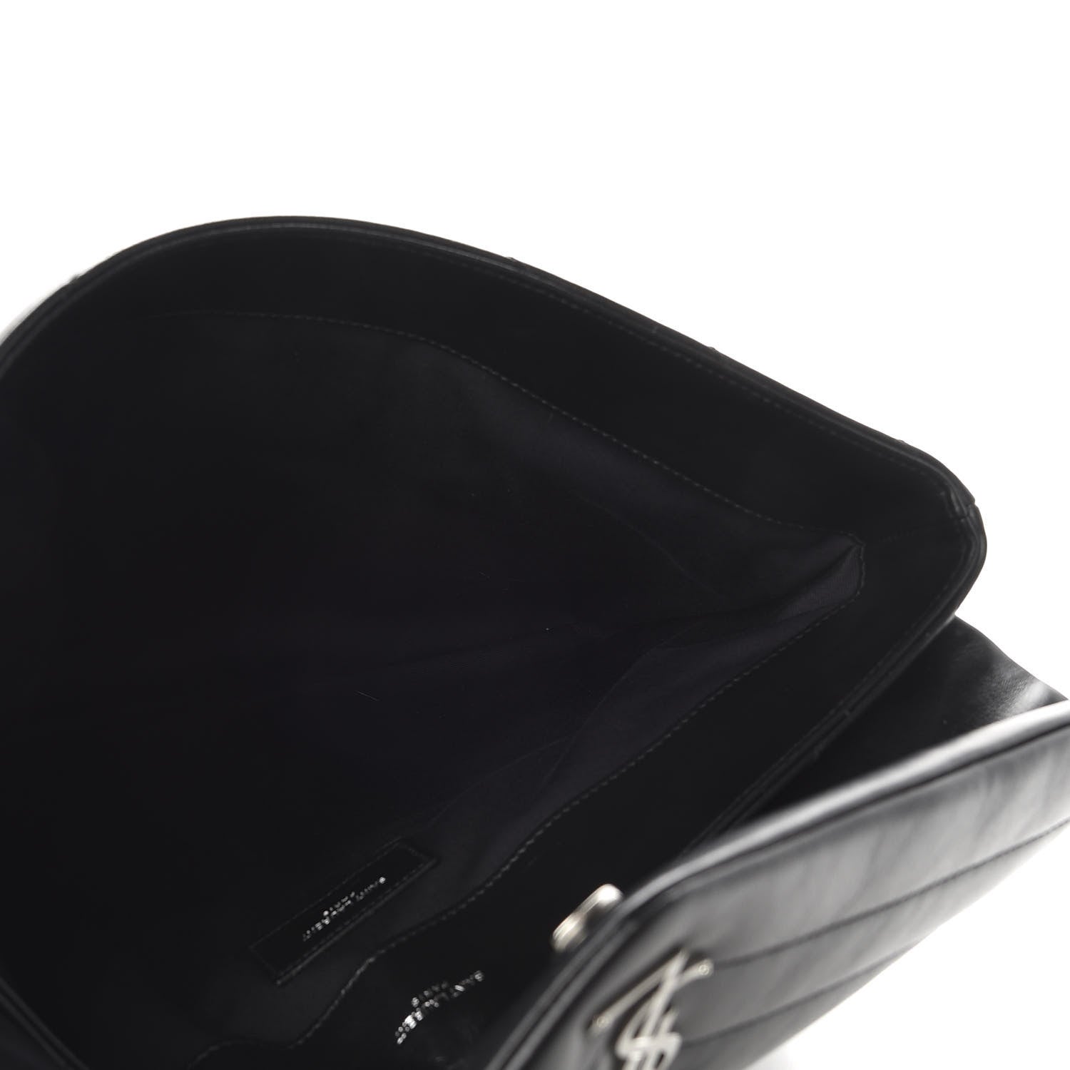 Saint Laurent Calfskin Y Quilted Monogram Loulou Document Holder Black 5 of 7