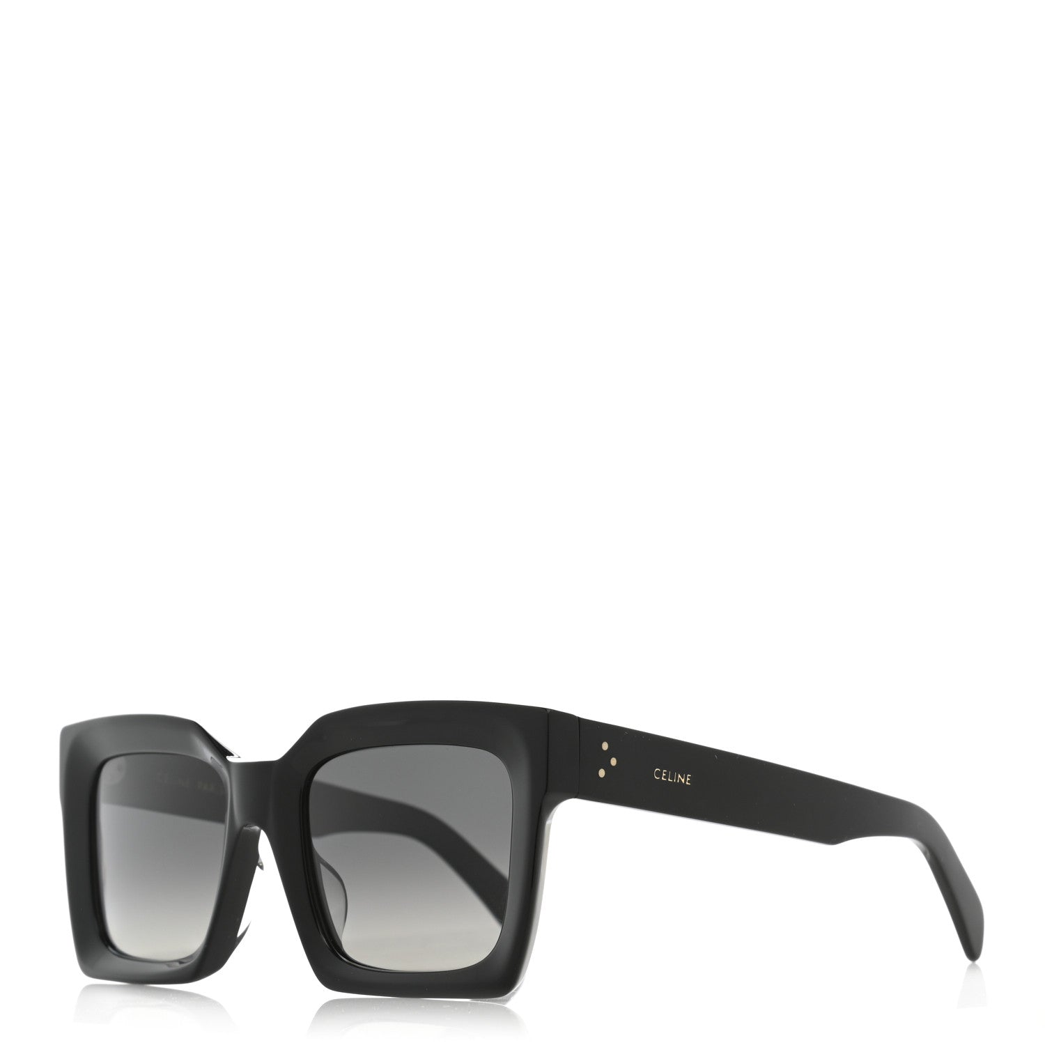 Celine Acetate Square Sunglasses CL401301 Black 1 of 8