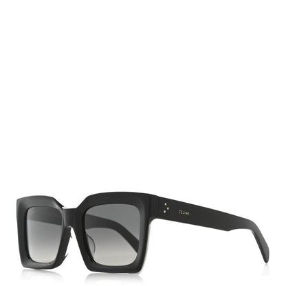 Celine Acetate Square Sunglasses CL401301 Black 1 of 8