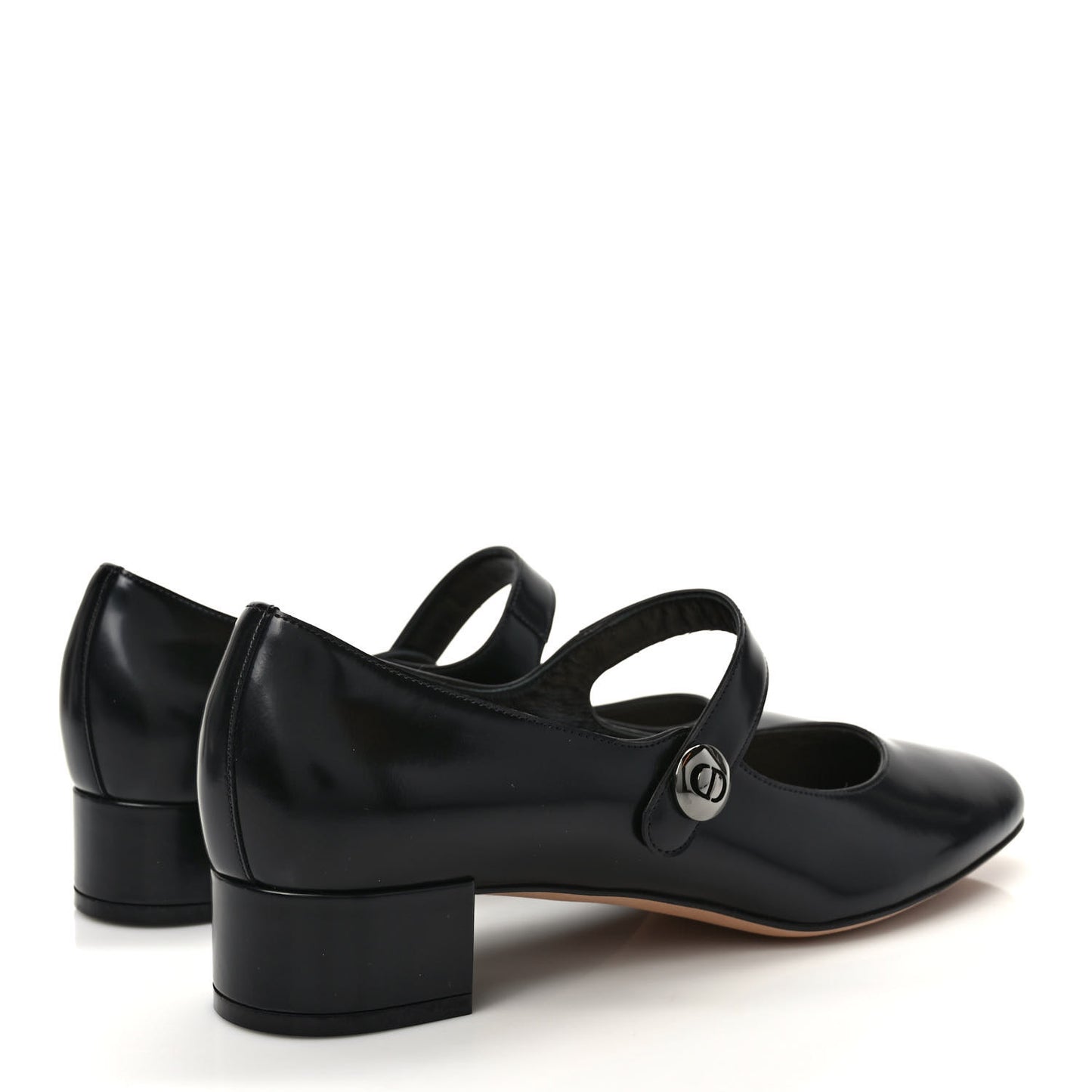 Brushed Calfskin Uniform 30mm Pumps 40.5 Black