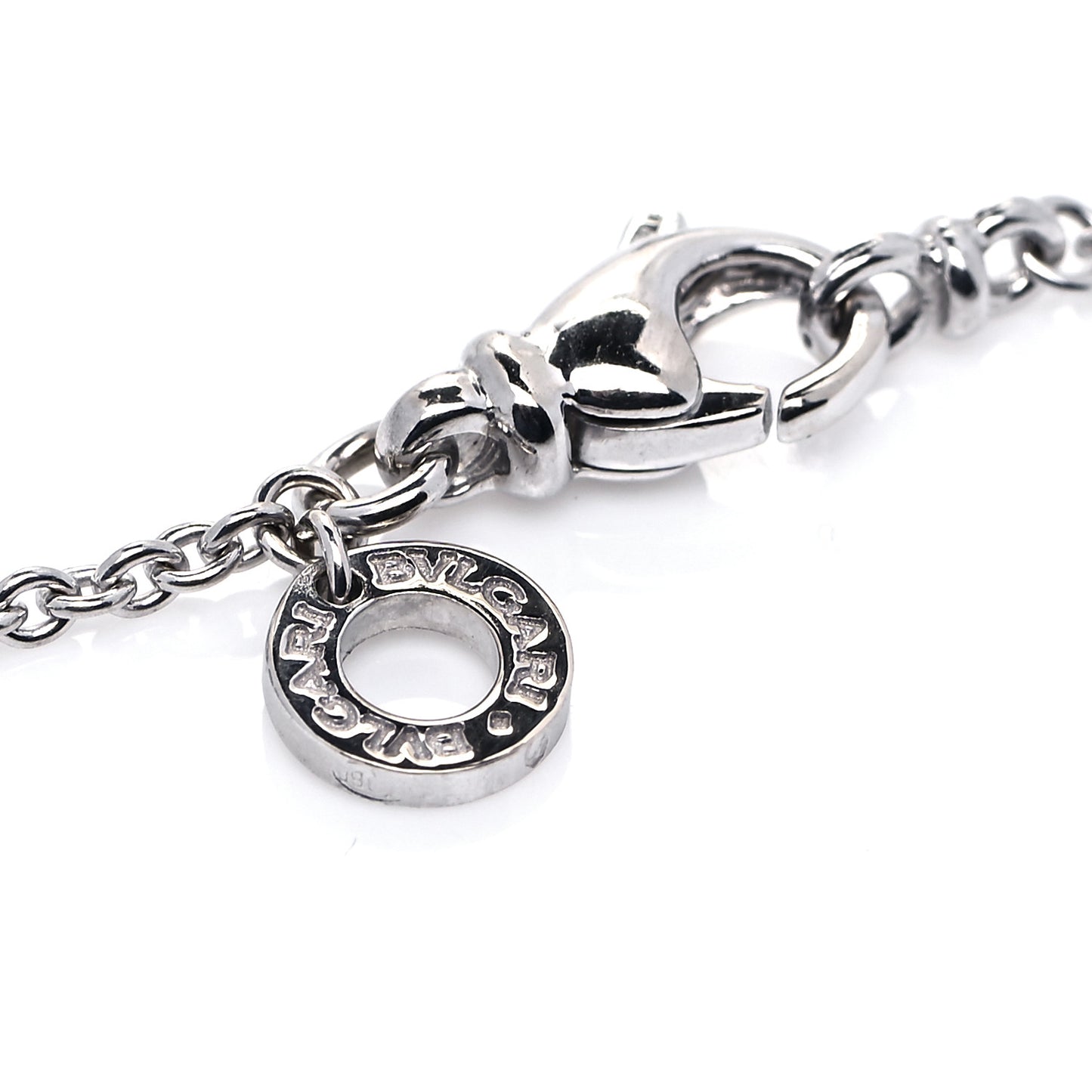 18K White Gold B.Zero1 Pendant Necklace