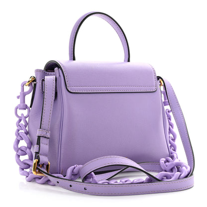 Versace Calfskin Medusa Small Top Handle Handbag Lilac 3 of 17