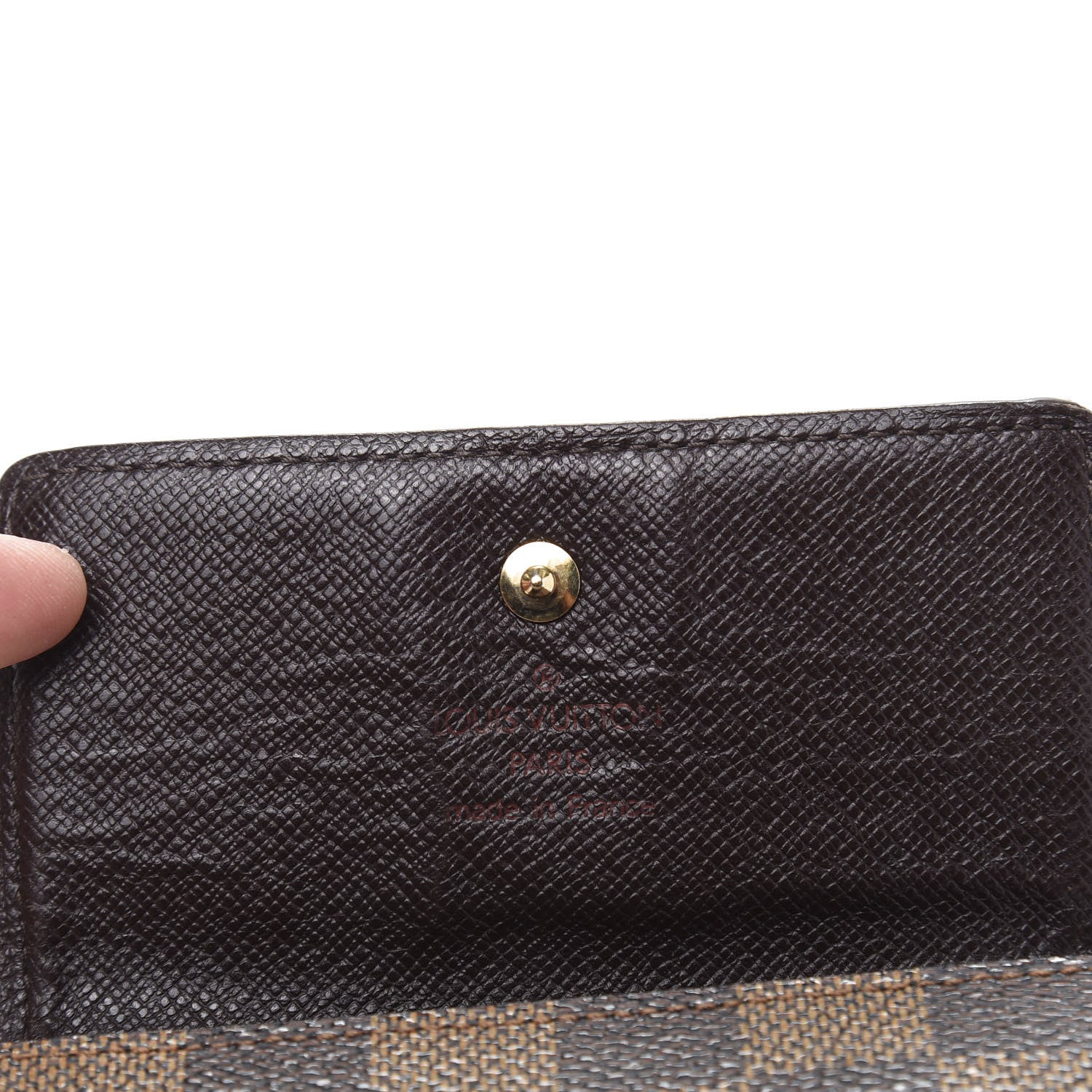Louis Vuitton Damier Ebene Elise Wallet 6 of 9