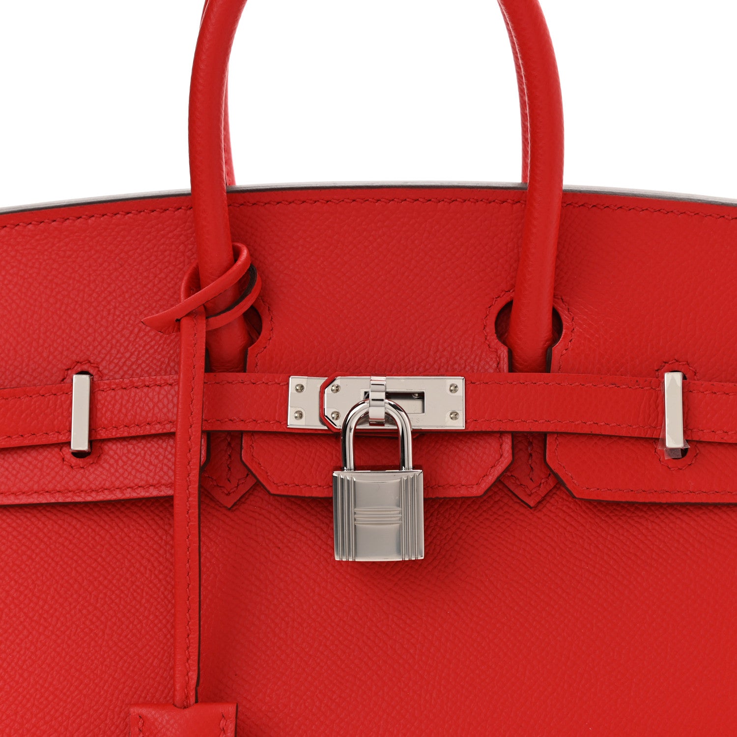 Hermes Epsom Birkin Sellier 25 Rouge De Coeur 8 of 11