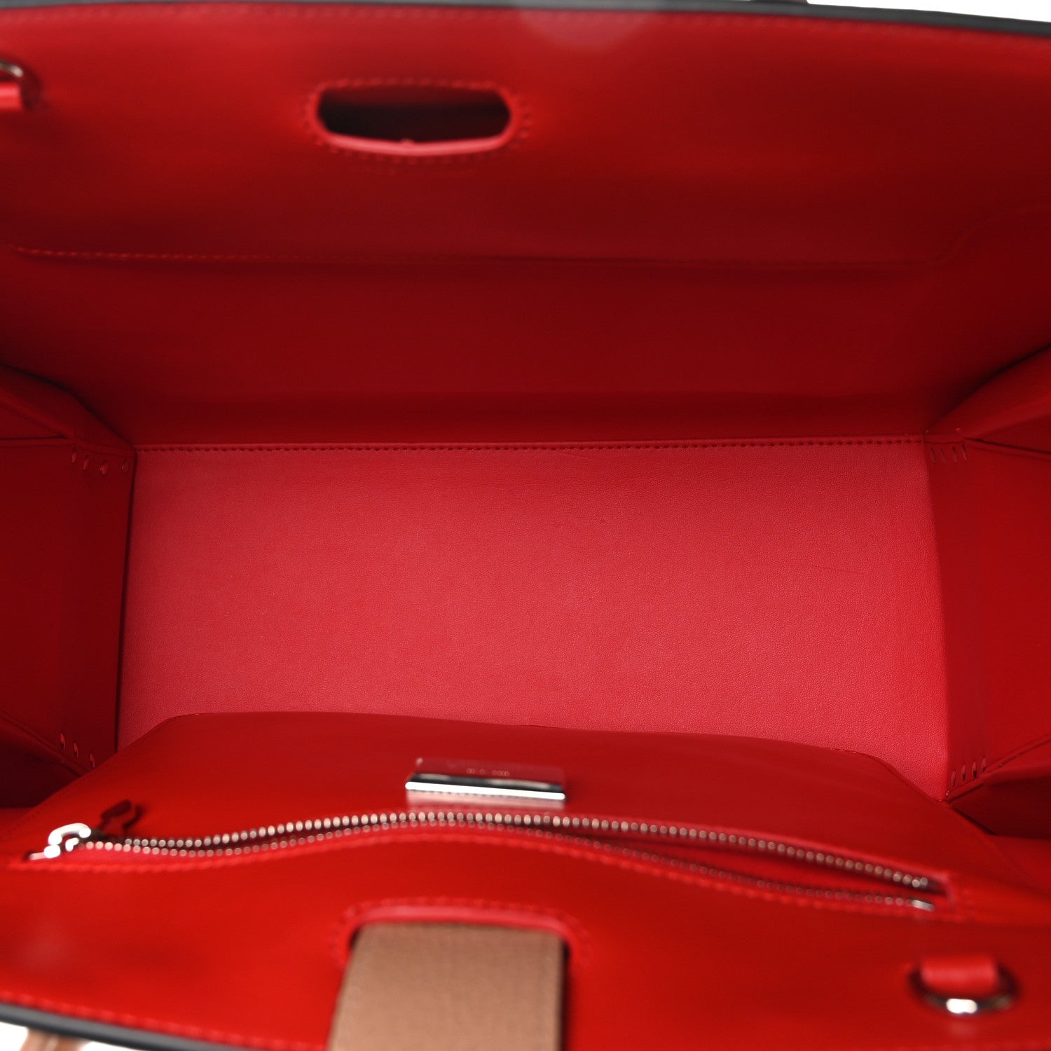 Christian Louboutin Calfskin Patent Studded Large Paloma Cognac 5 of 9