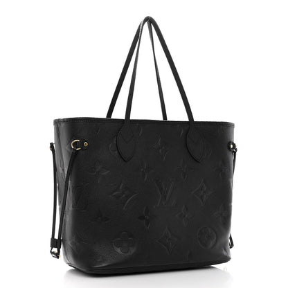 Louis Vuitton Empreinte Monogram Giant Neverfull MM Black 3 of 8