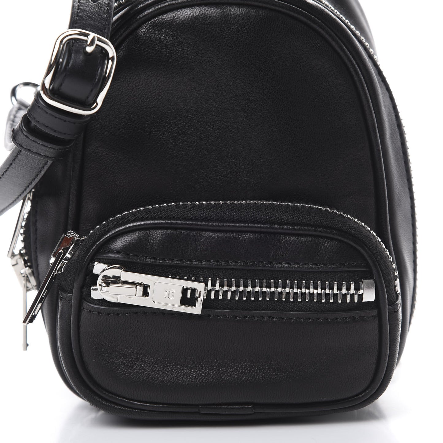 Lambskin Mini Attica Backpack Crossbody Black