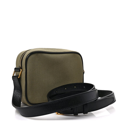 Saint Laurent Canvas Camp Camera Bag Khaki 2 of 8