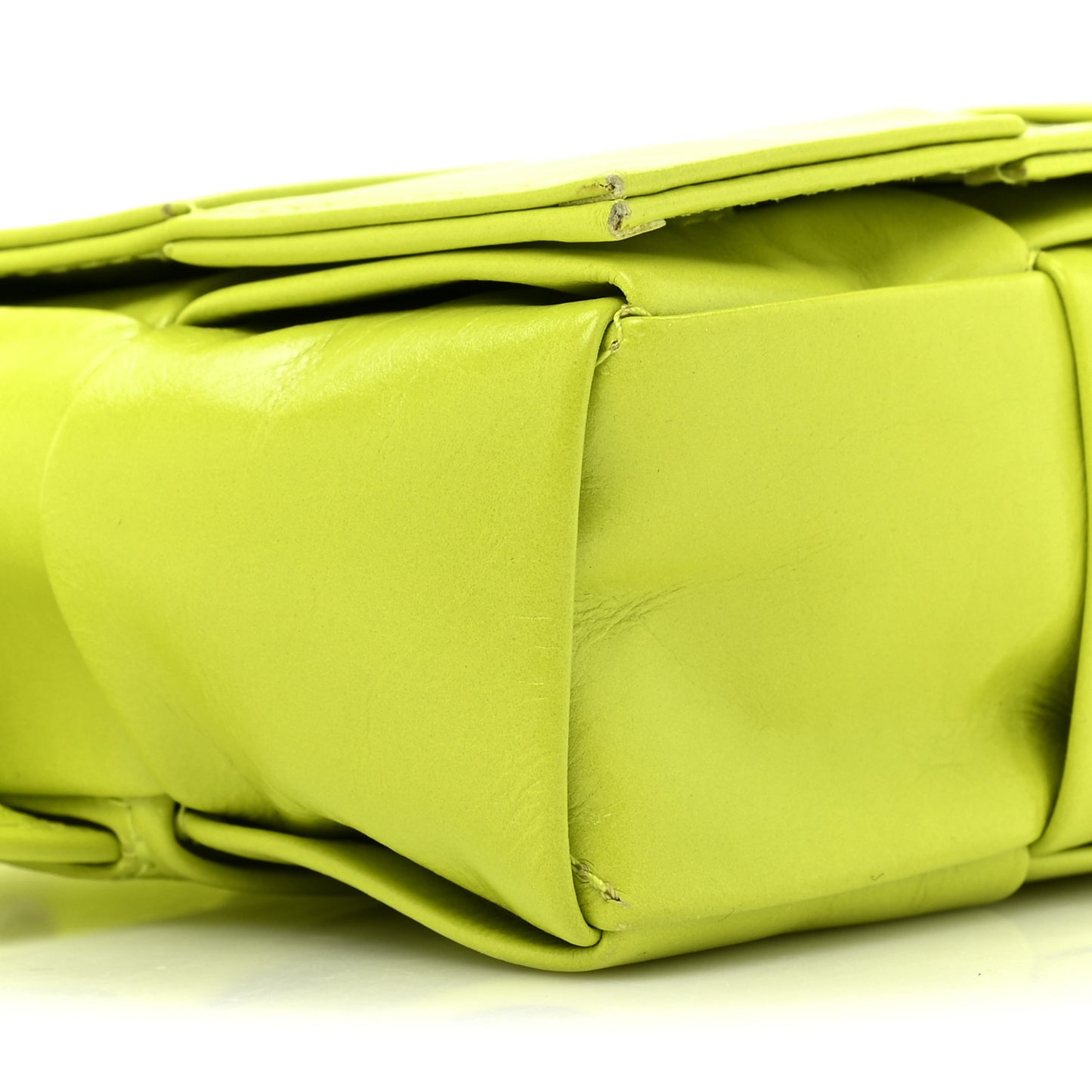 Paper Calfskin Intreccio Cassette Belt Bag Kiwi