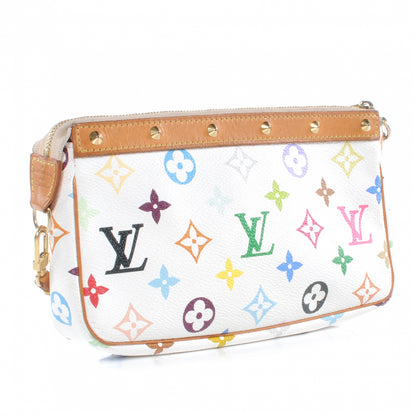 Louis Vuitton Monogram Multicolor Pochette Accessories White 3 of 8