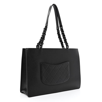 Chanel Caviar Quilted My Everything Large Shopping Tote Black 3 of 10