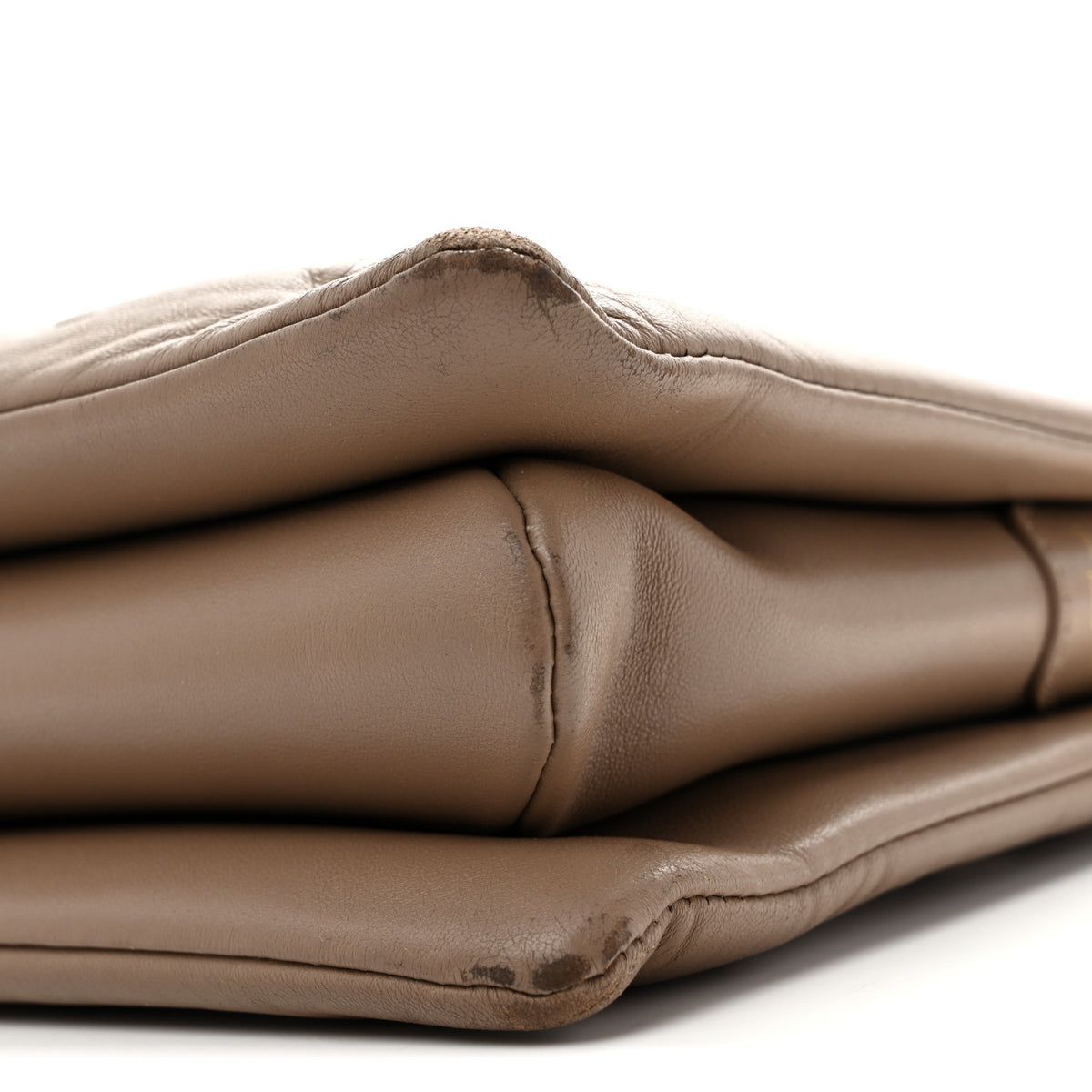 Lambskin Embossed Monogram Coussin PM Taupe