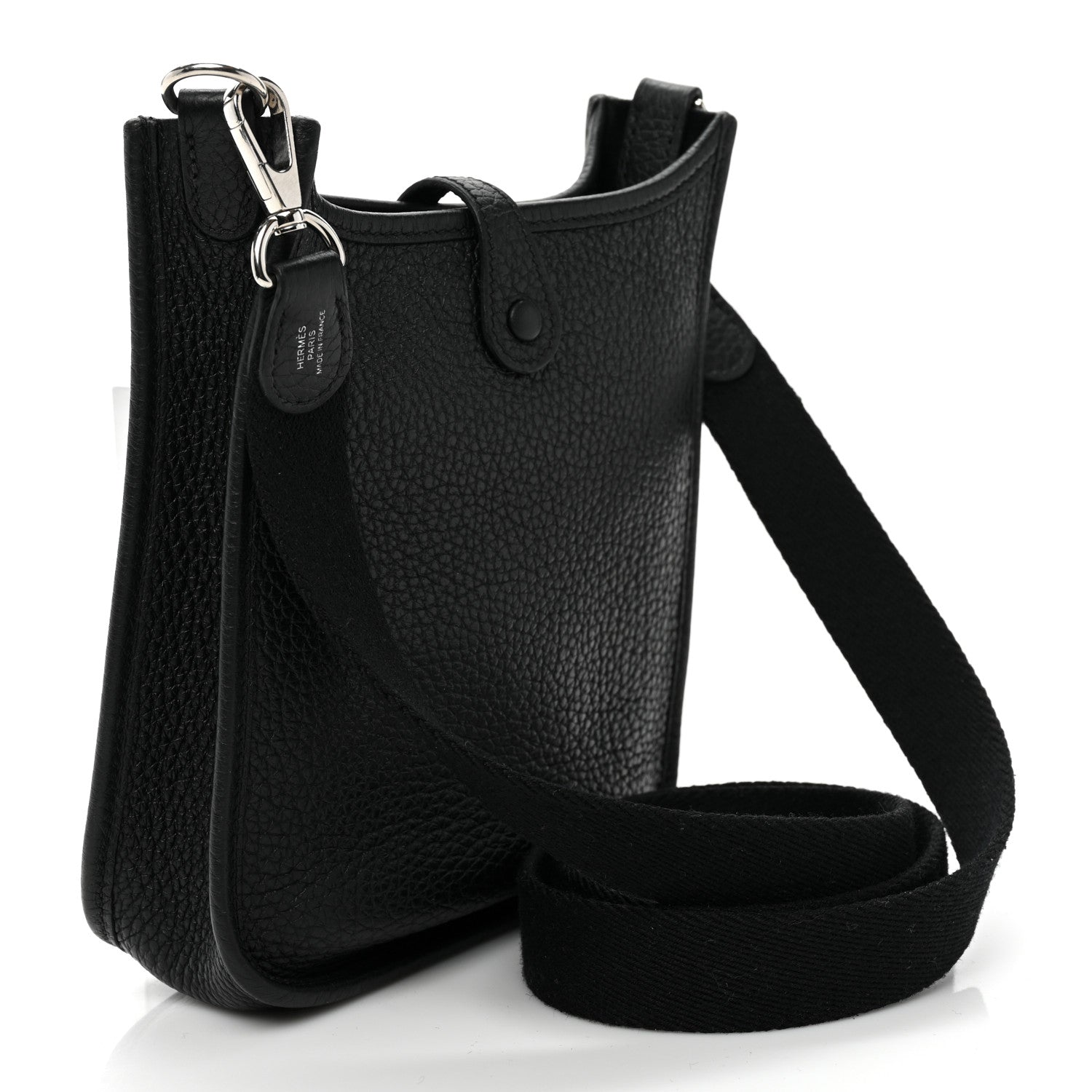 Hermes Taurillon Clemence Evelyne TPM Black 3 of 8
