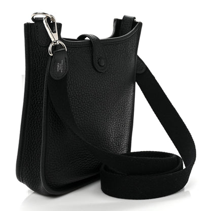 Hermes Taurillon Clemence Evelyne TPM Black 3 of 8