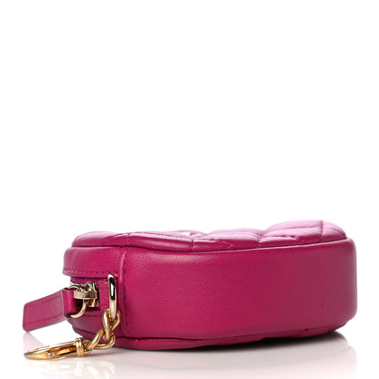 Chanel Lambskin Quilted Zip Around Classic Coin Purse Pink 4 of 8
