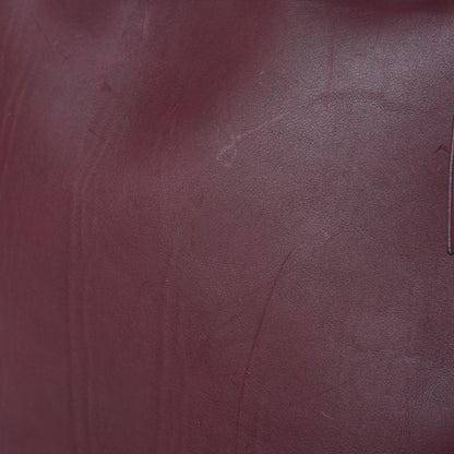 Celine Natural Calfskin Flat Bag Burgundy 10 of 10