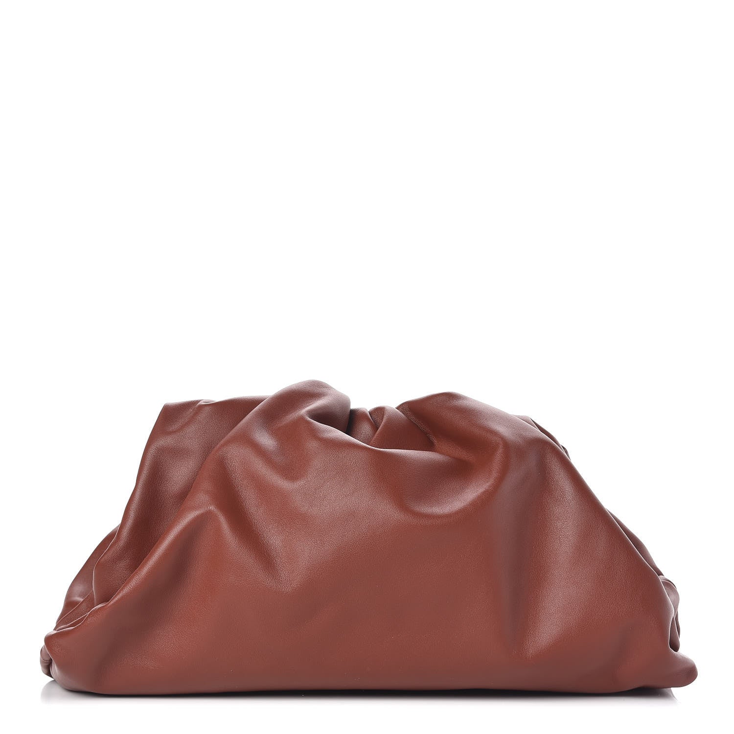 Bottega Veneta Smooth Butter Calf The Pouch Clutch Rust 1 of 8
