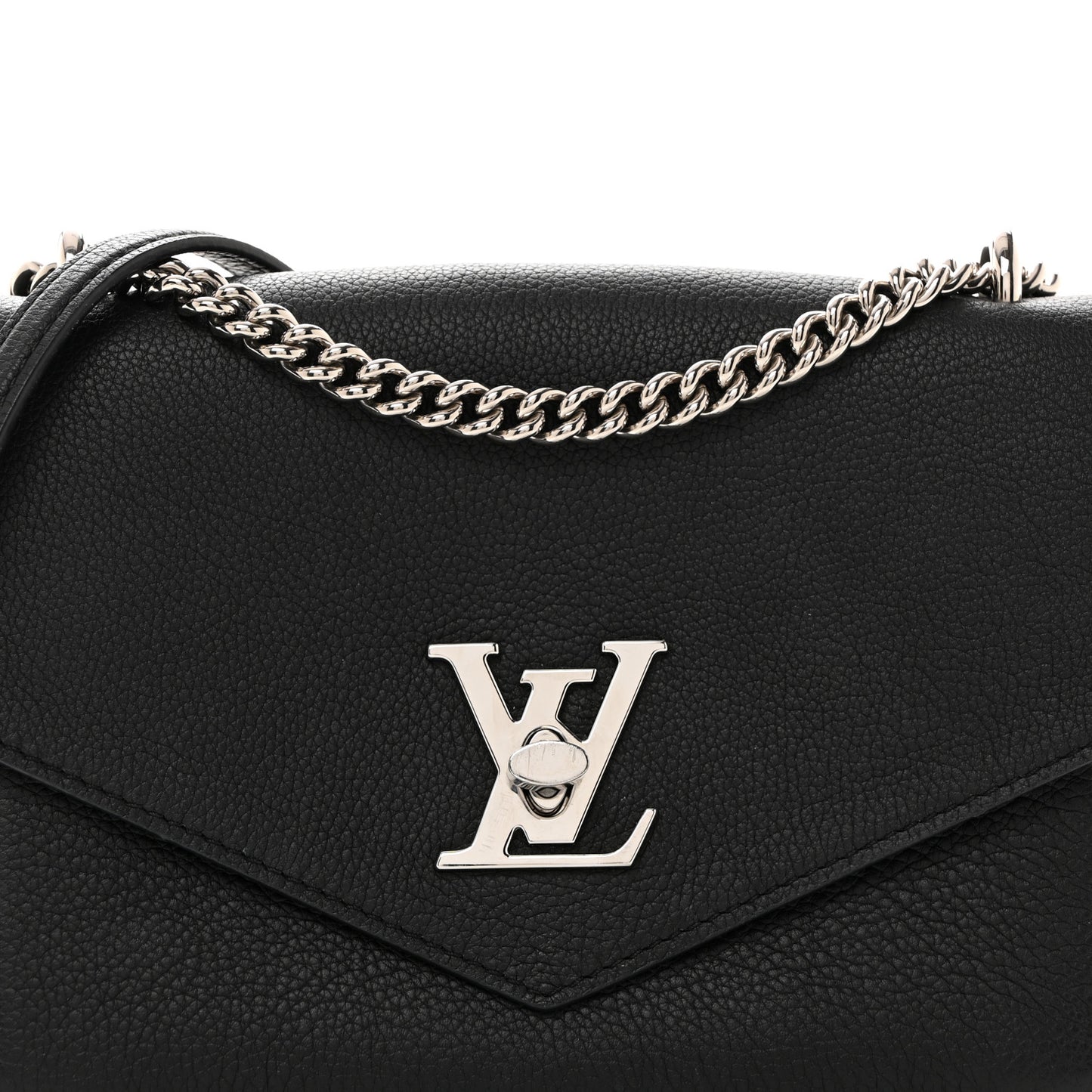 Soft Calfskin My Lockme Chain Bag BB Black