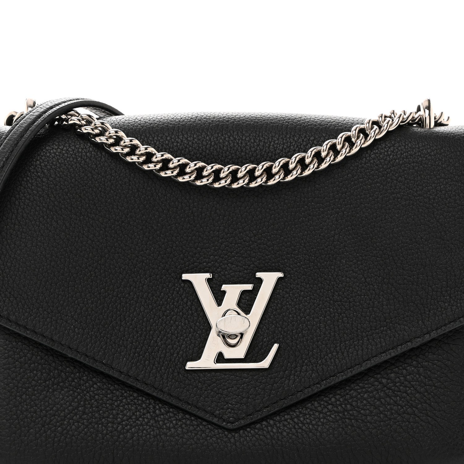 Louis Vuitton Soft Calfskin My Lockme Chain Bag BB Black 6 of 11