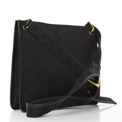 Gucci Monogram Messenger Bag Black 3 of 10