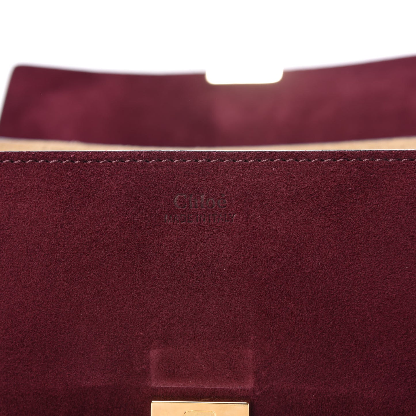 Suede Smooth Calfskin Drew Shoulder Bag Dark Purple