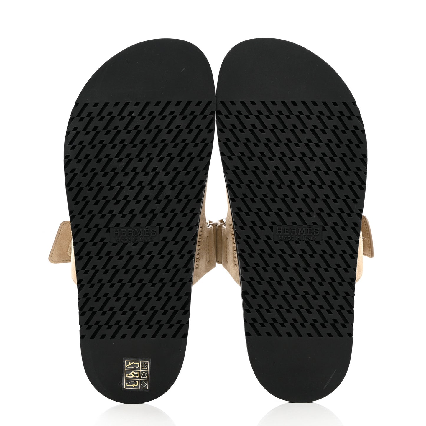 Suede Goatskin Mens Chypre Sandals 40 Beige Argile