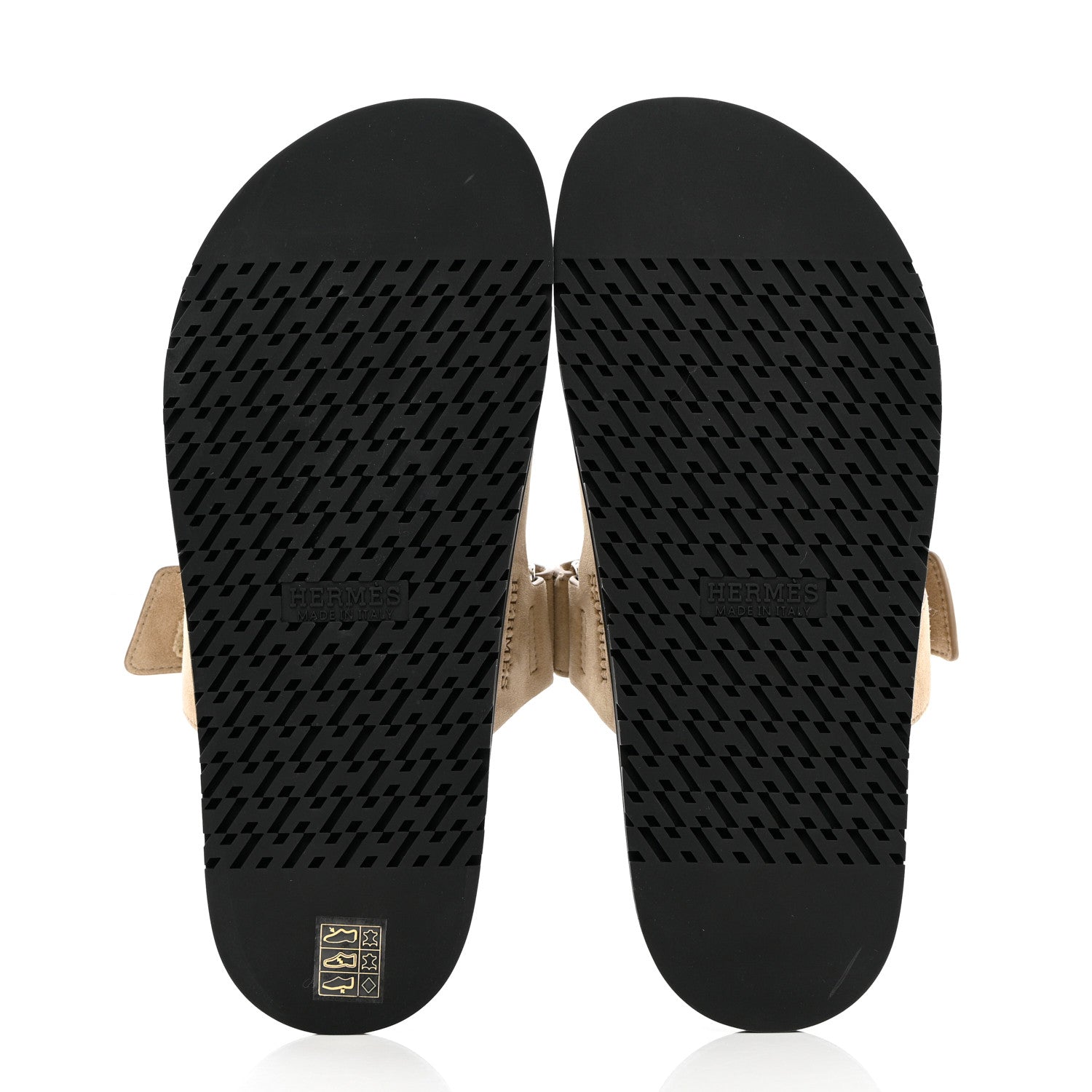 Hermes Suede Goatskin Mens Chypre Sandals 40 Beige Argile 5 of 11