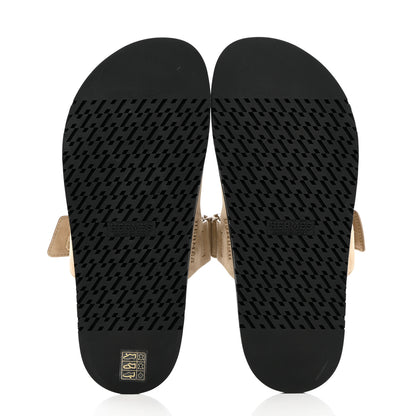 Hermes Suede Goatskin Mens Chypre Sandals 40 Beige Argile 5 of 11