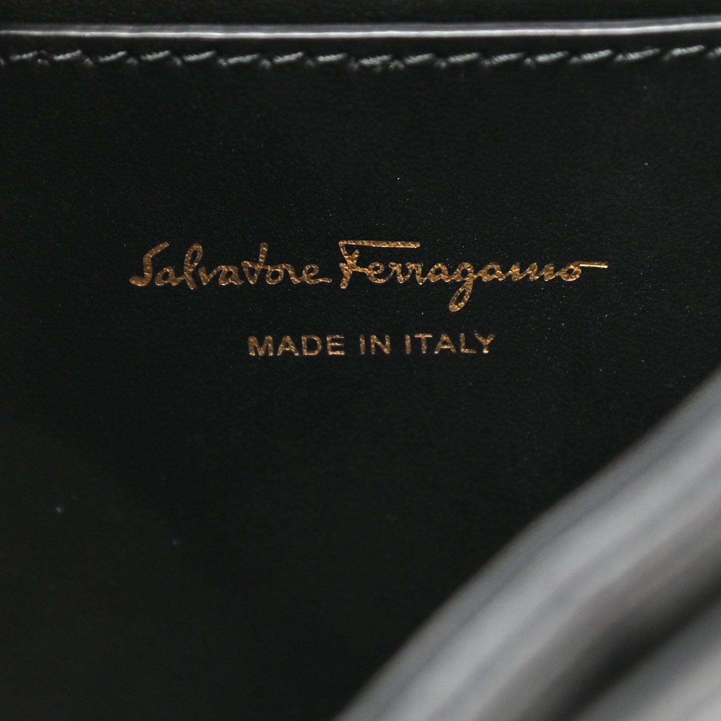 Calfskin Quilted Gancini Backpack Black