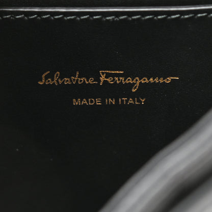 Salvatore Ferragamo Calfskin Quilted Gancini Backpack Black 6 of 9