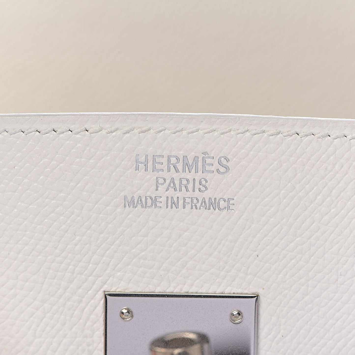 Epsom Birkin 35 White