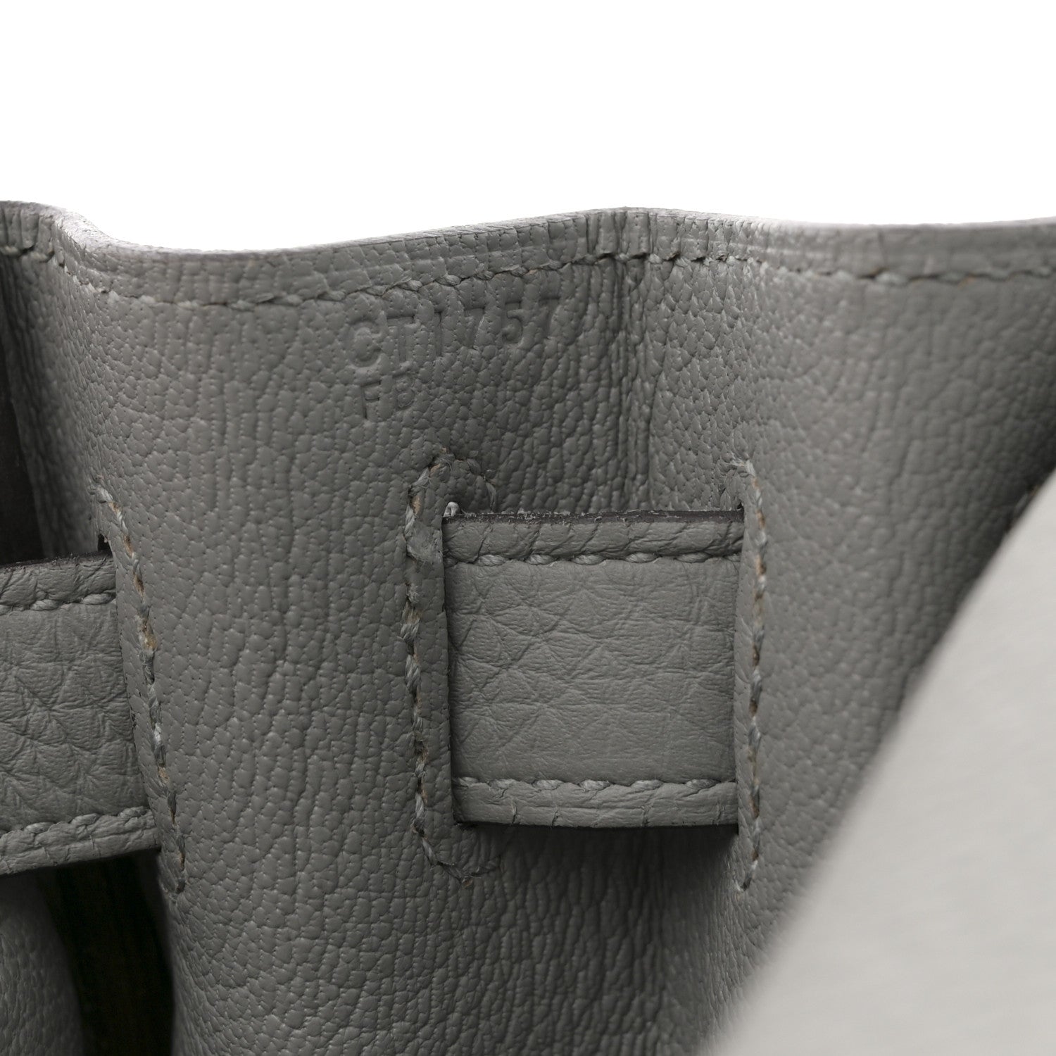 Hermes Togo Horseshoe Kelly Retourne 28 Gris Mouette 7 of 11