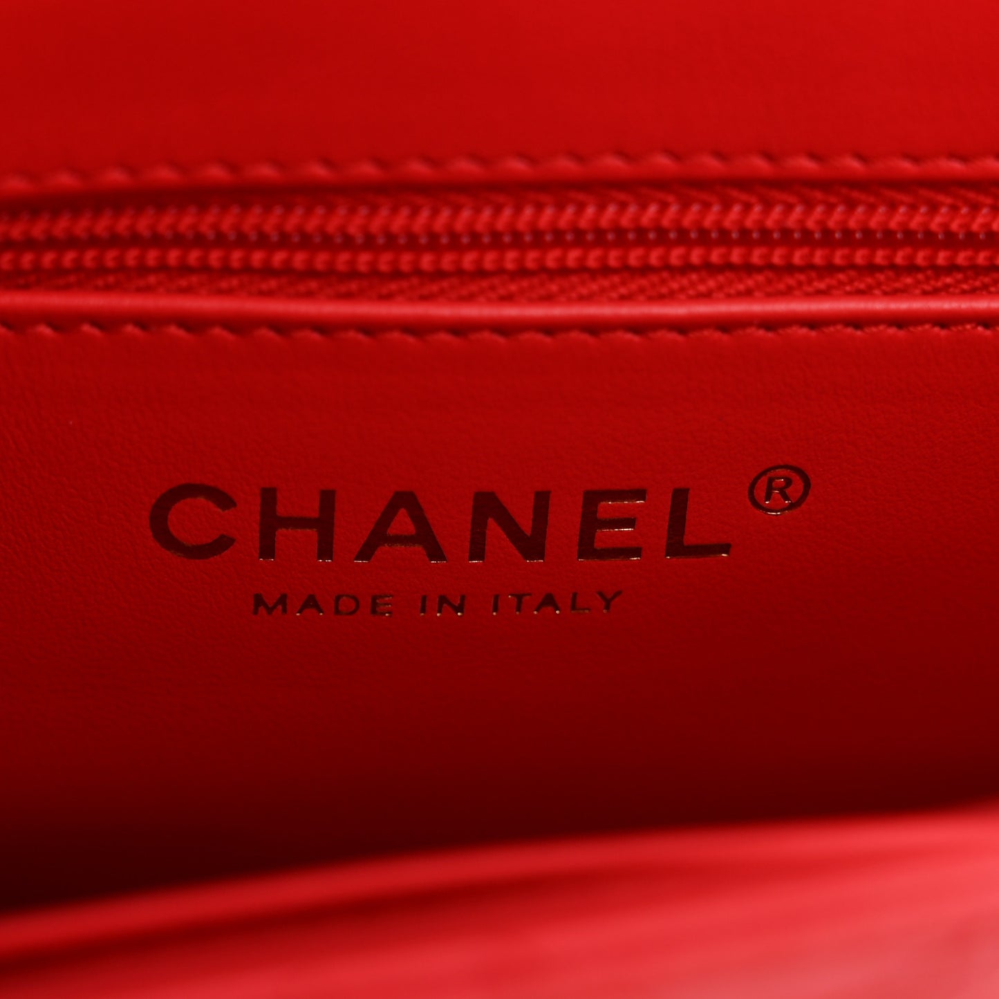 Shiny Aged Calfskin Quilted Nano Kelly Shopper Red