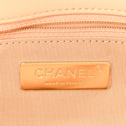Chanel Goatskin Quilted Large Chanel 19 Flap Beige 6 of 11