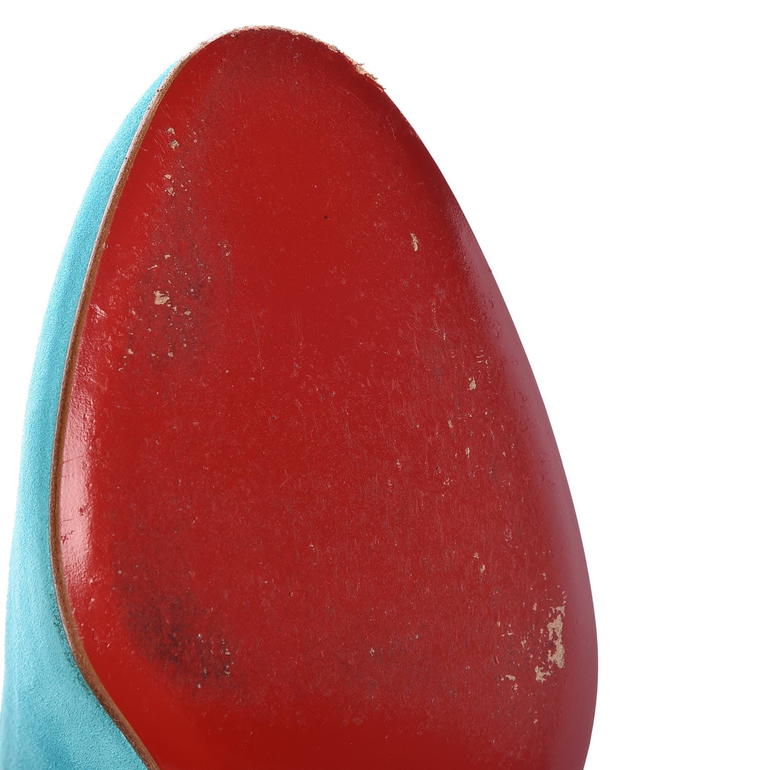 Christian Louboutin Suede Ron Ron 100 Pumps 39 Turquoise 10 of 12