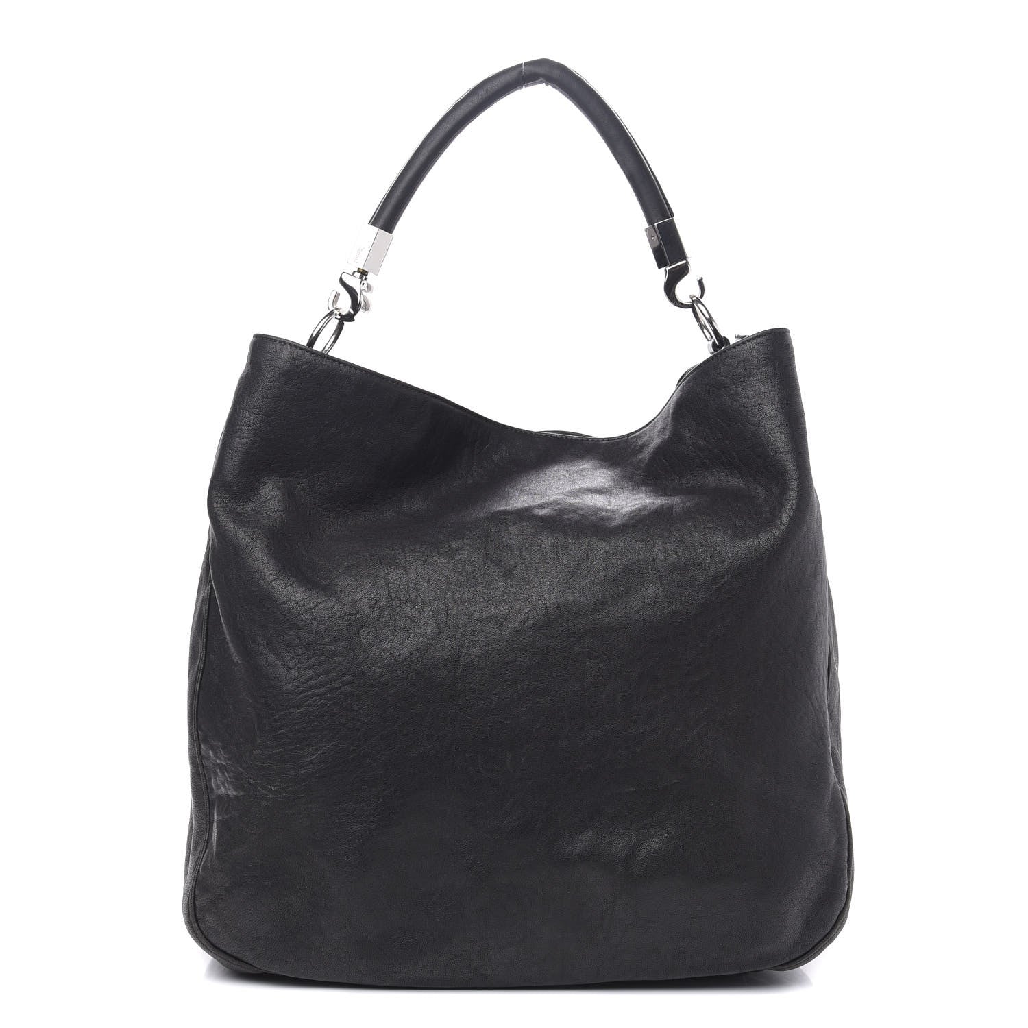 Saint Laurent Sheepskin Large Roady Hobo Black 1 of 12